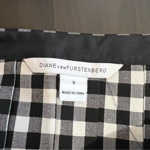 Diane Von Furstenberg Eliza Gingham Pencil Skirt - Picture 4 of 4